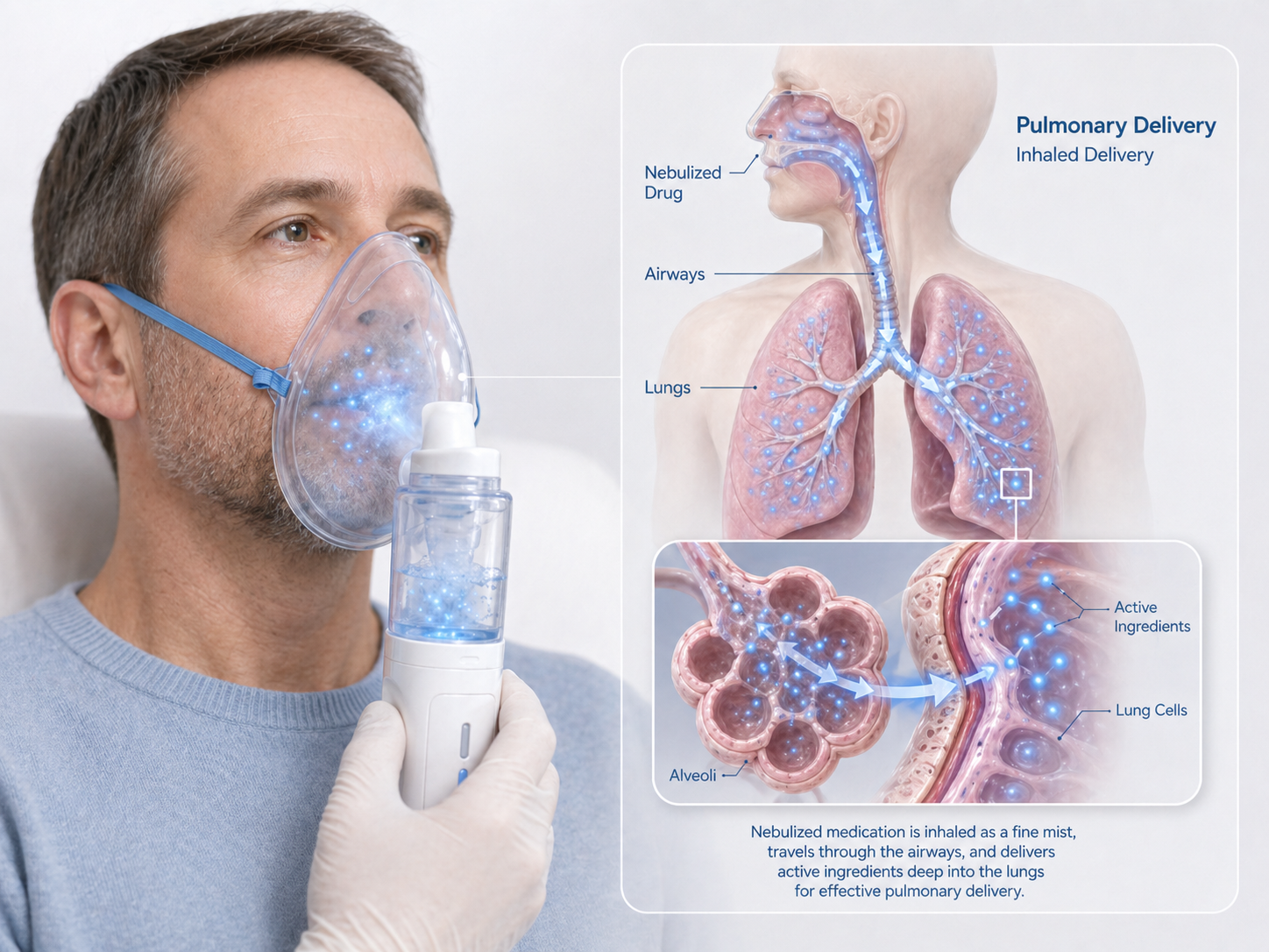 Pulmonary delivery product concept